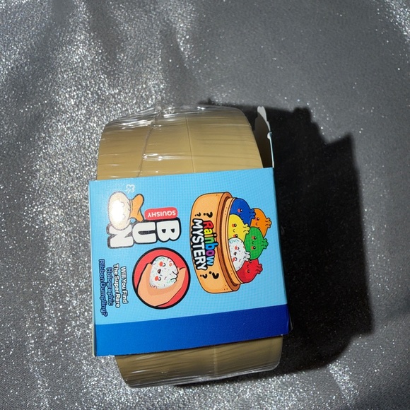 (1) Crazy Fun Rainbow Mystery Squishy Bun Dumpling - Holographic Ribbon Series - Picture 2 of 4